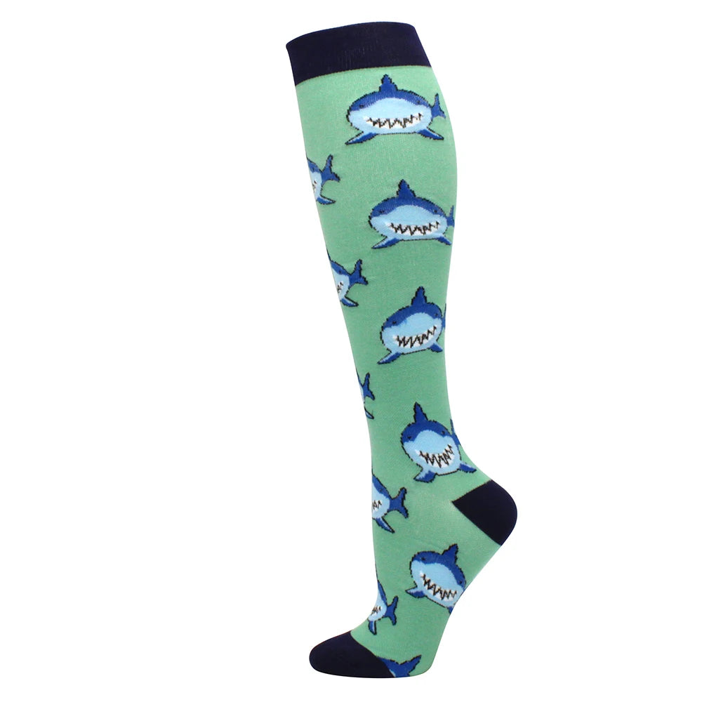 Running Compression Stockings Pressure Nursing Socks For Edema, Diabetes, Varicose Veins, Blood Circulation Sports Socks