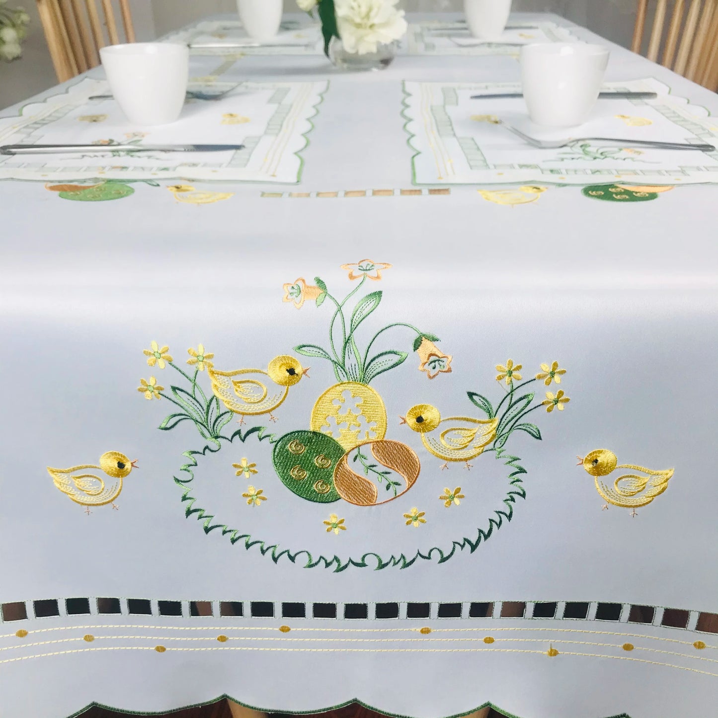 Embroidery Tablecloth napkin Home Decor Silk-touch Fiber