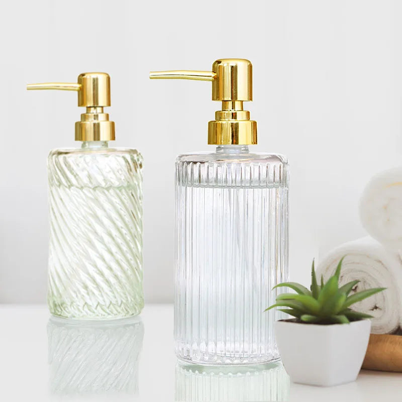 Transparent Bathroom Accessories Soap Bottle Dispenser