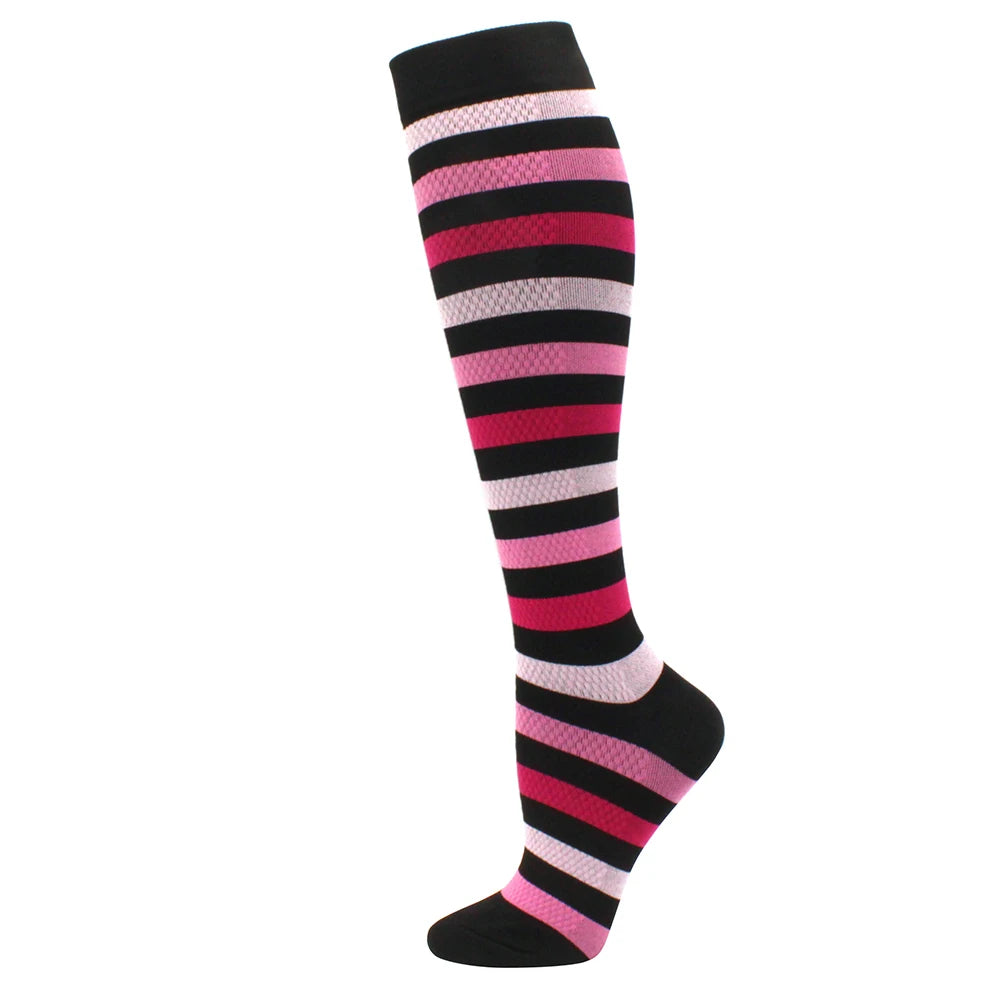 Running Compression Stockings Pressure Nursing Socks For Edema, Diabetes, Varicose Veins, Blood Circulation Sports Socks
