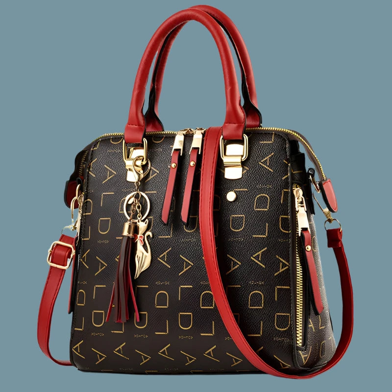 Luxury Leather Tassel Top-Handle Bag