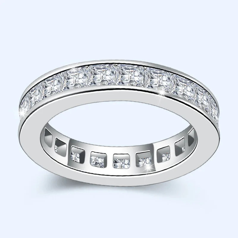 Certified 925 silver ring for women with Zircon stone