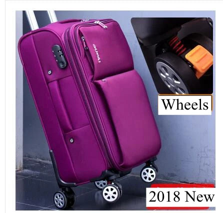 Travel Suitcases 20/22/24 Inch Rolling Luggage Unisex Business Waterproof Travel Bag Luggage Trolley