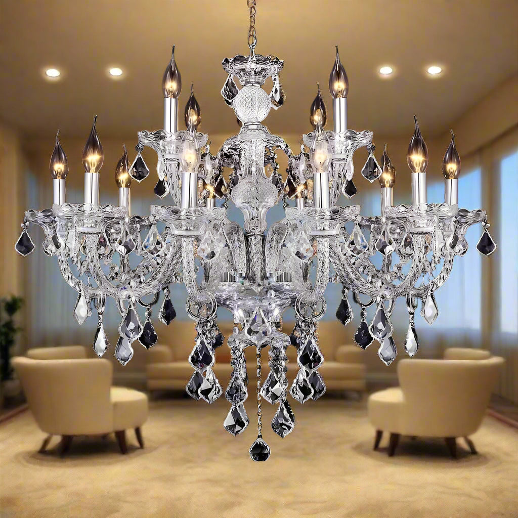 Modern Tiffany Crystal Chandelier Living Room