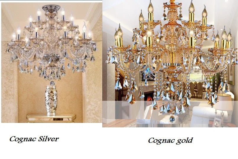 Modern Tiffany Crystal Chandelier Living Room
