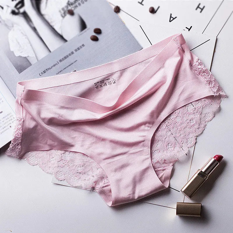 4pcs Lace Panties Women Seamless Underwear Plus Size