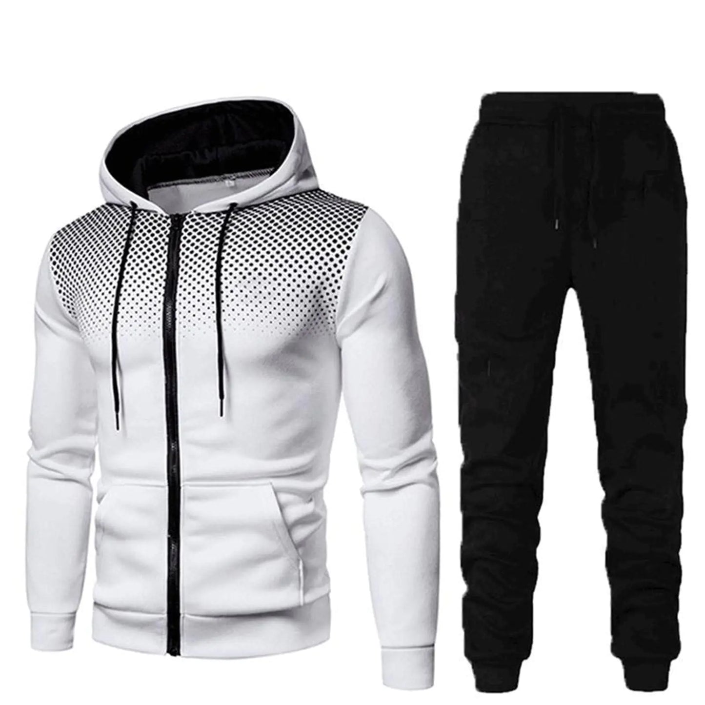 Hoodies Set for Men 2 Piece Sweatpants Tracksuit & Sweater