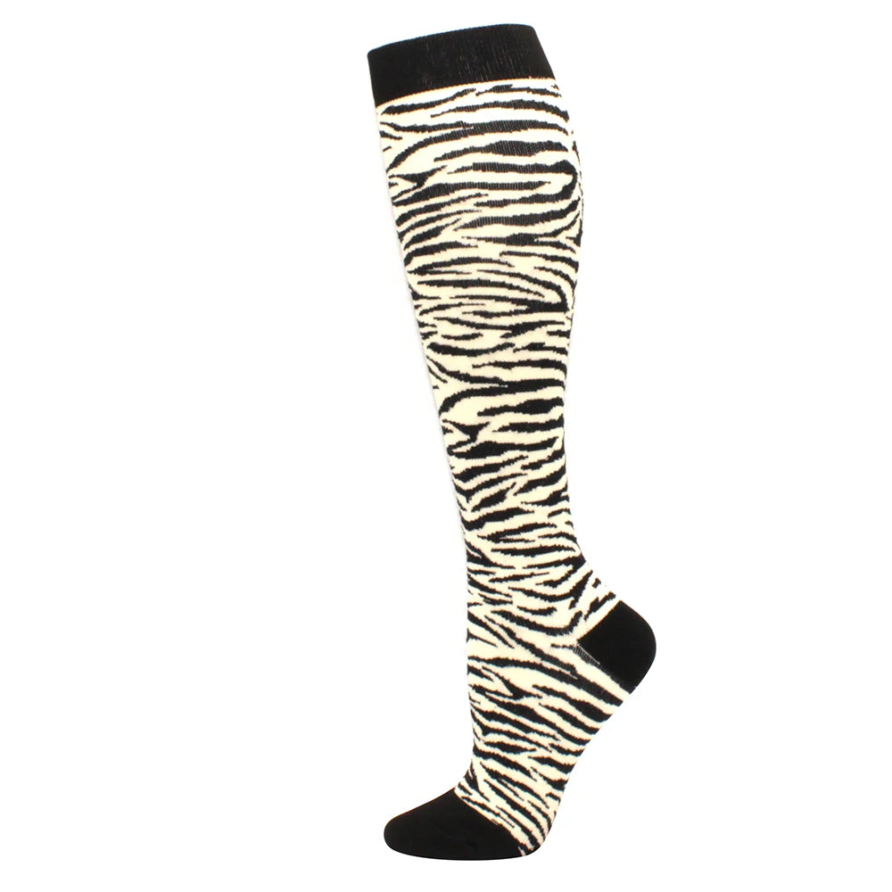 Running Compression Stockings Pressure Nursing Socks For Edema, Diabetes, Varicose Veins, Blood Circulation Sports Socks