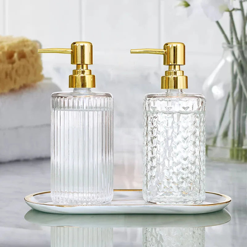 Transparent Bathroom Accessories Soap Bottle Dispenser