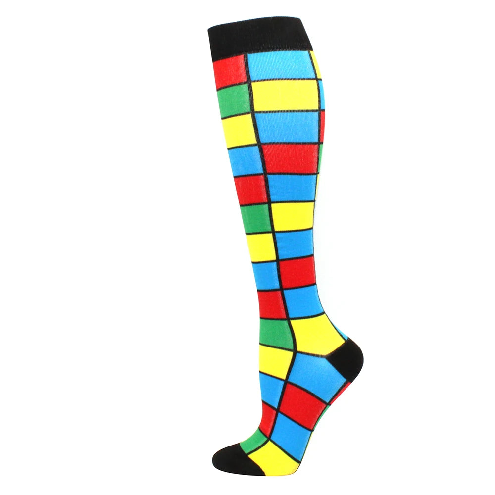 Running Compression Stockings Pressure Nursing Socks For Edema, Diabetes, Varicose Veins, Blood Circulation Sports Socks
