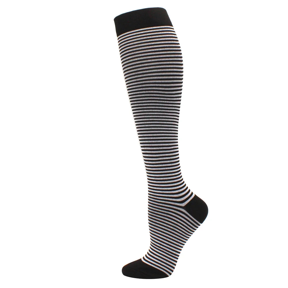 Running Compression Stockings Pressure Nursing Socks For Edema, Diabetes, Varicose Veins, Blood Circulation Sports Socks