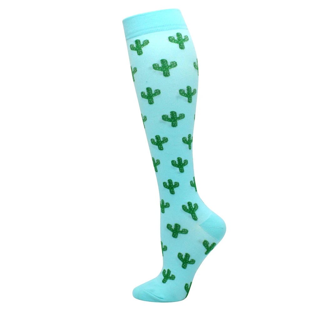 Running Compression Stockings Pressure Nursing Socks For Edema, Diabetes, Varicose Veins, Blood Circulation Sports Socks