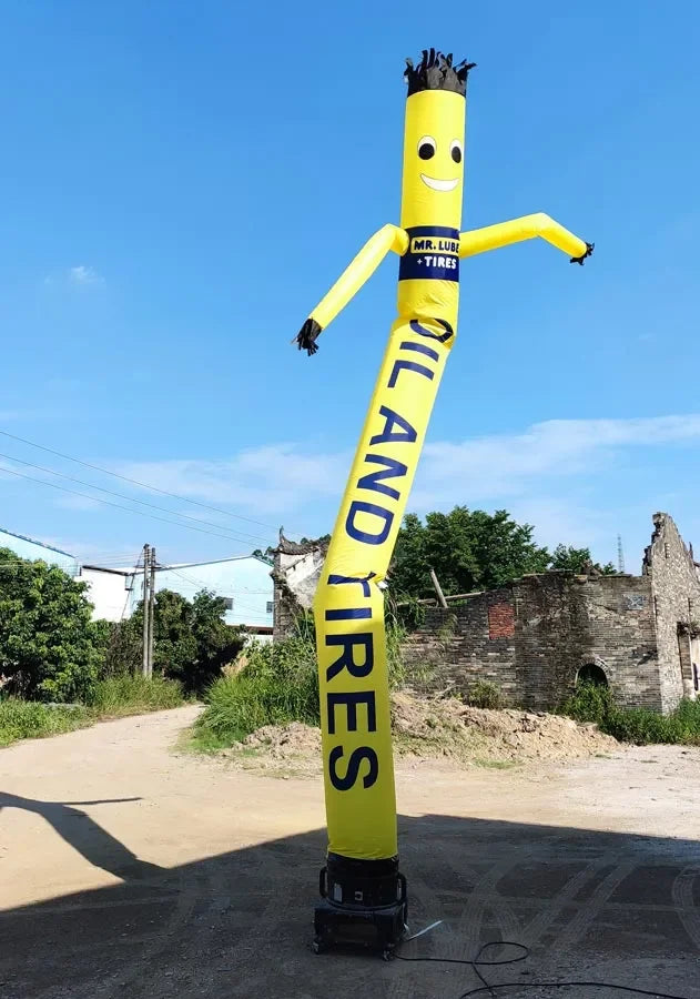 Advertising Inflatable Wave Man Sky Dancer With Blower Custom Design Logo Inflatable Air Dancer