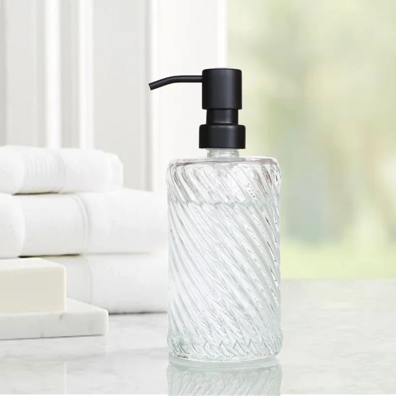 Transparent Bathroom Accessories Soap Bottle Dispenser