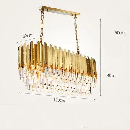 Gold Silver Desinger Dimmable LED Chandelier Lighting Hanging Lamps Lustre Suspension