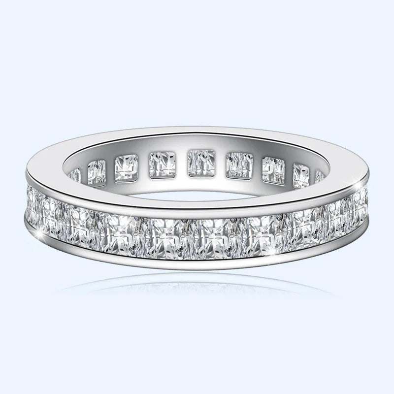 Certified 925 silver ring for women with Zircon stone