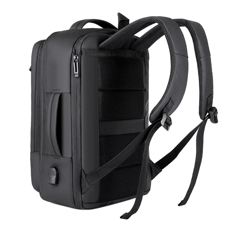 Men's Large Capacity Expandable Travel Backpack for 15.6 Inch Laptop Multi-function Anti-Theft