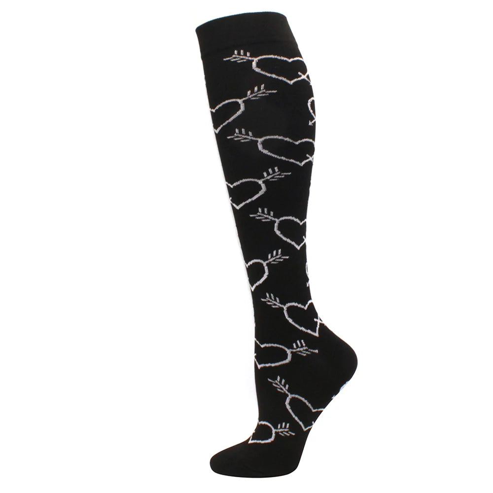 Running Compression Stockings Pressure Nursing Socks For Edema, Diabetes, Varicose Veins, Blood Circulation Sports Socks