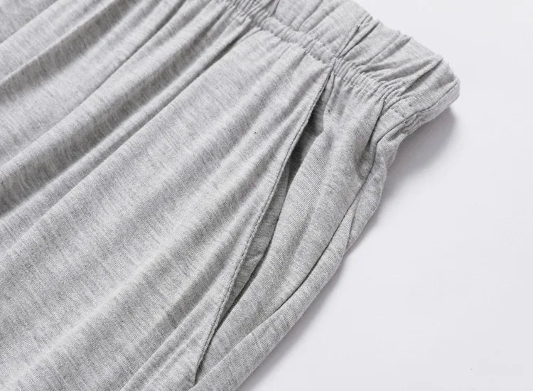 Summer Men Soft Sleeping Pajama Pants Spring Autumn 4XL
