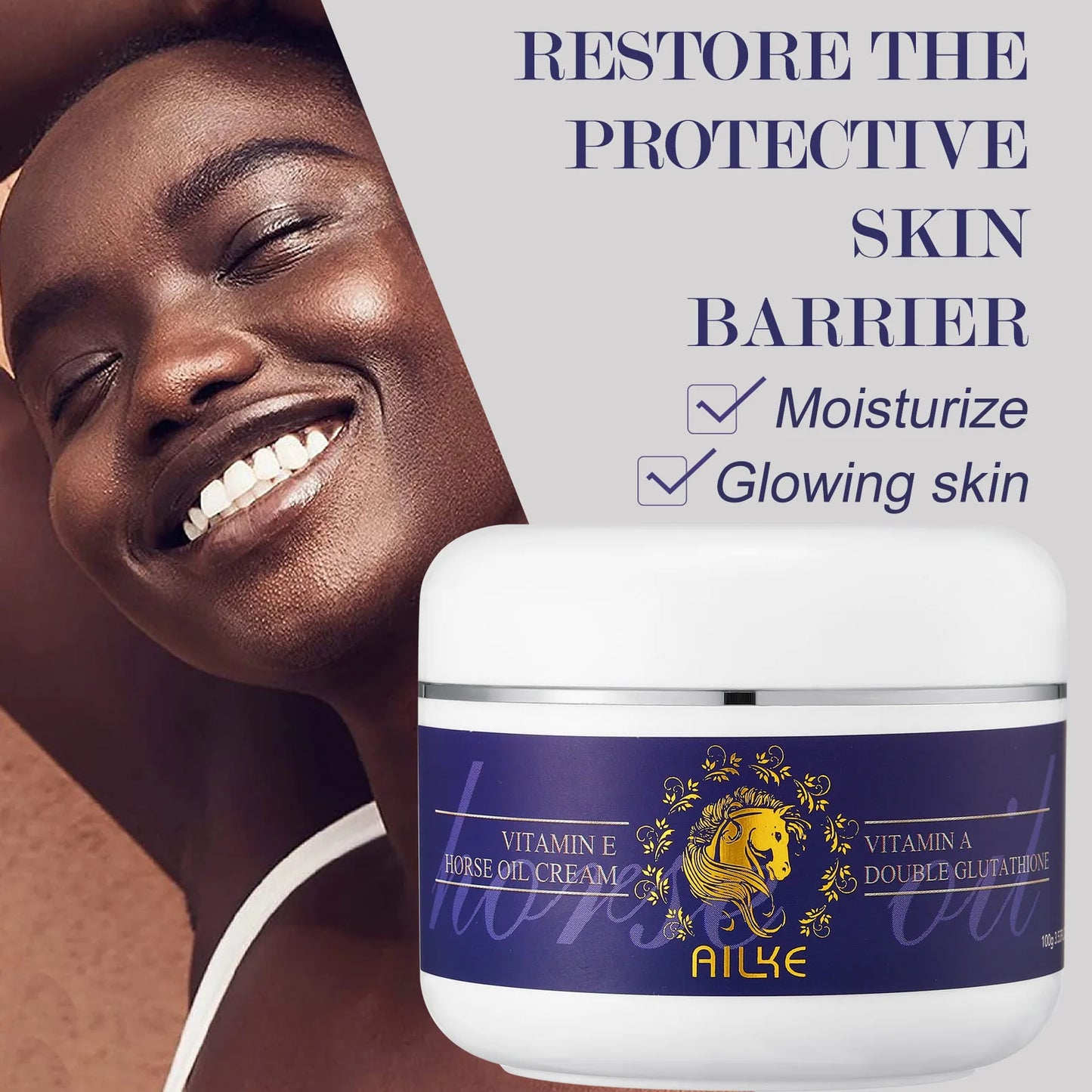 AILKE Glutathione 5-in-1 Women Skin Care Kit, With Body Lotion, Serum, Dark Spot Removal Cream, Body Cream, Brightening Soap
