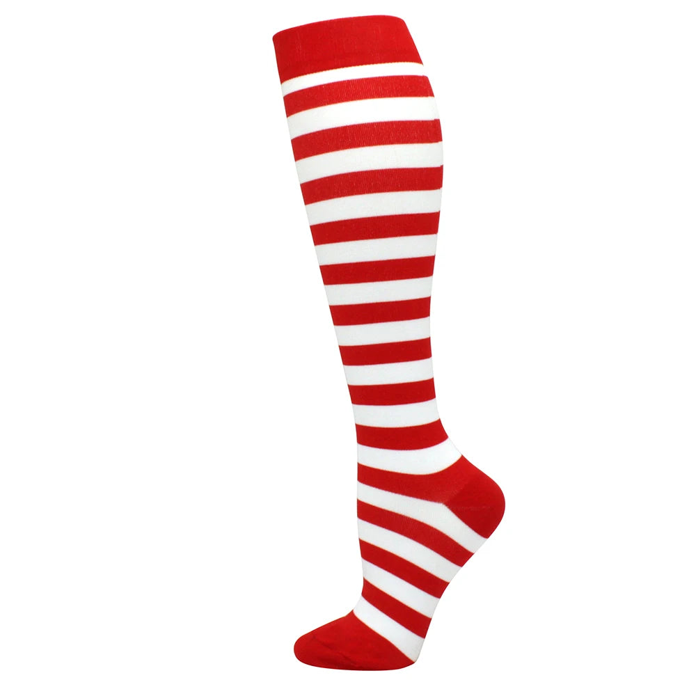 Running Compression Stockings Pressure Nursing Socks For Edema, Diabetes, Varicose Veins, Blood Circulation Sports Socks