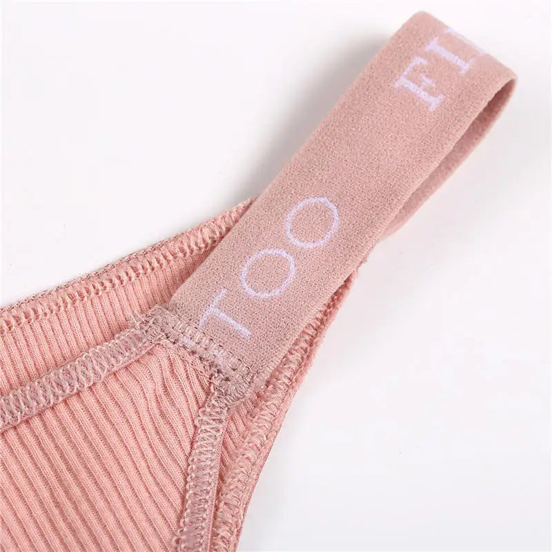 5PCS/Set Cotton Panties Briefs Women Underpants Sexy Thong