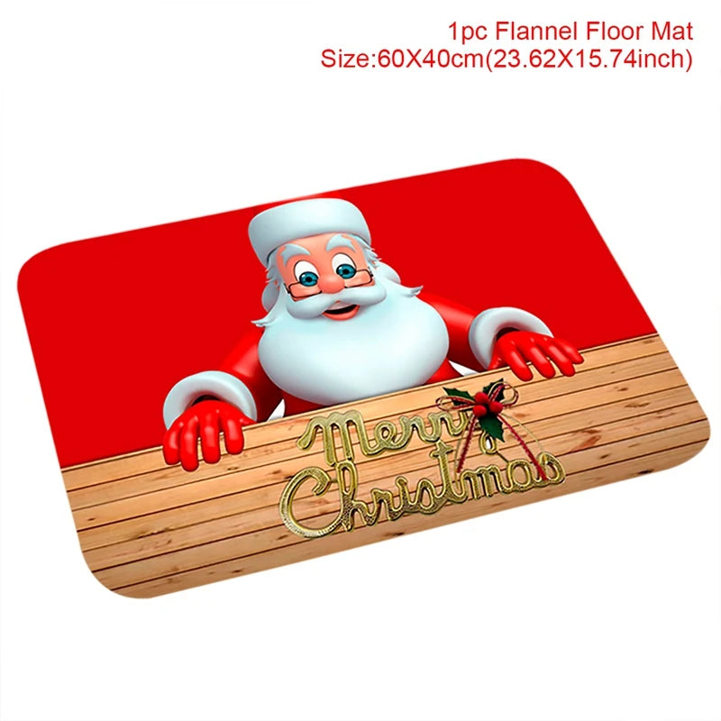 Christmas Decor Santa Claus Door Mat