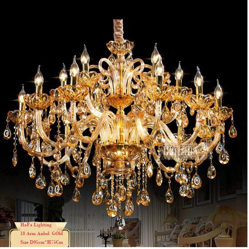 Luxury Large Crystal Chandelier Home Decoration Lighting Fixture