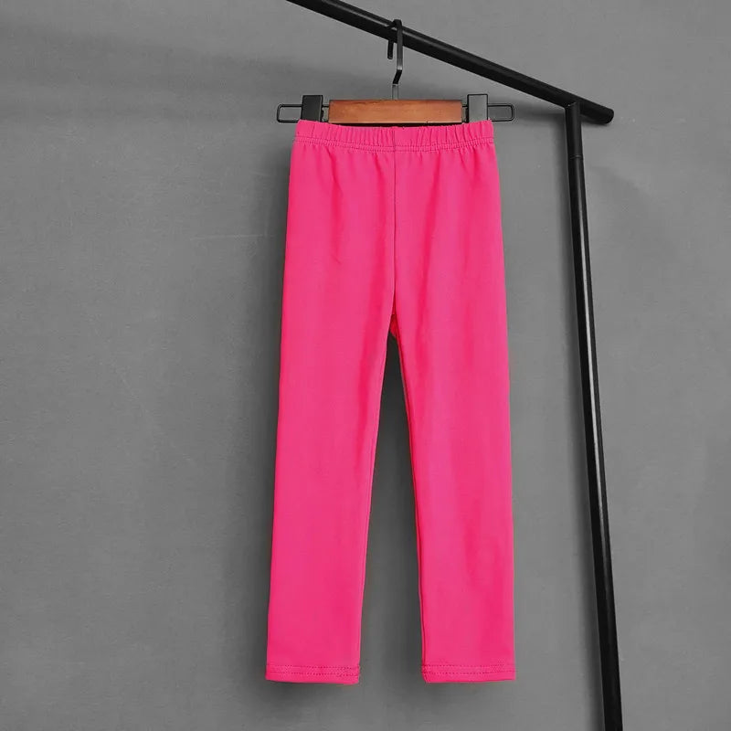Solid Color Pants For Girls Stretch Skinny Leggings