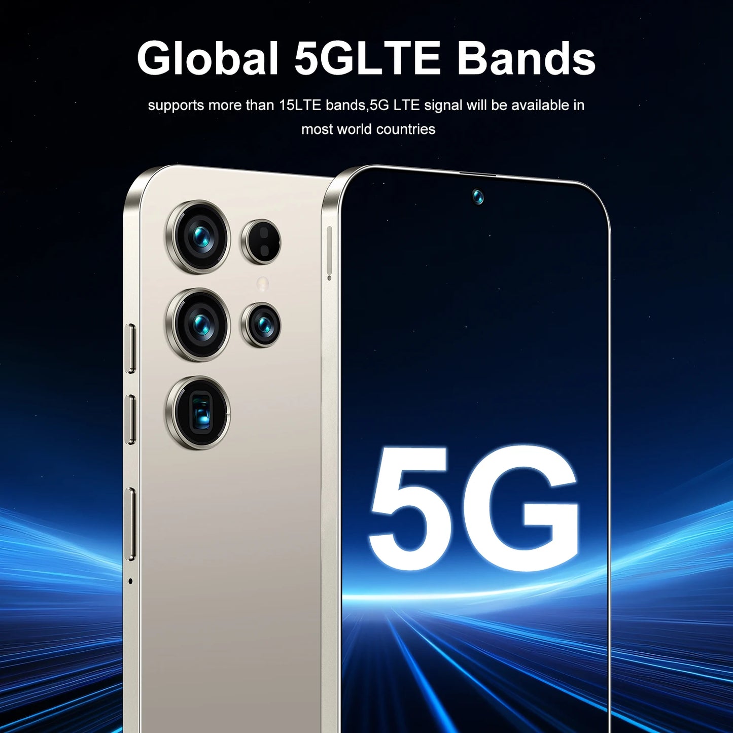 2025 New Original S26 Ultra Smartphones 16GB+1TB 5G Dual SIM Mobile Phone with HD Face Unlock Android 14 Deca Core CPU Spanish
