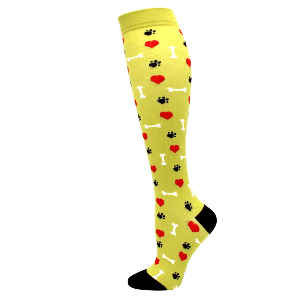 Running Compression Stockings Pressure Nursing Socks For Edema, Diabetes, Varicose Veins, Blood Circulation Sports Socks