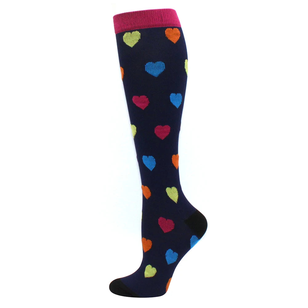 Running Compression Stockings Pressure Nursing Socks For Edema, Diabetes, Varicose Veins, Blood Circulation Sports Socks
