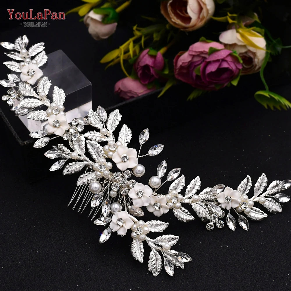 Wedding Hair Accessories Rhinestone Tiara Bridal Headdress Pageant Crown Hair Clip