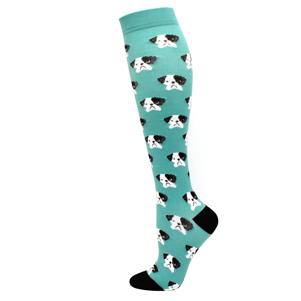 Running Compression Stockings Pressure Nursing Socks For Edema, Diabetes, Varicose Veins, Blood Circulation Sports Socks