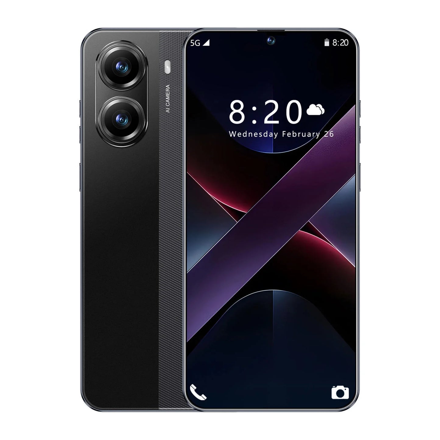Smooth Scrolling X7 Pro 5G Smartphone High Quality 7.3 Inch 108MP Rear Camera 65W Quick Charge Dual Sim Unlocked Deca Core