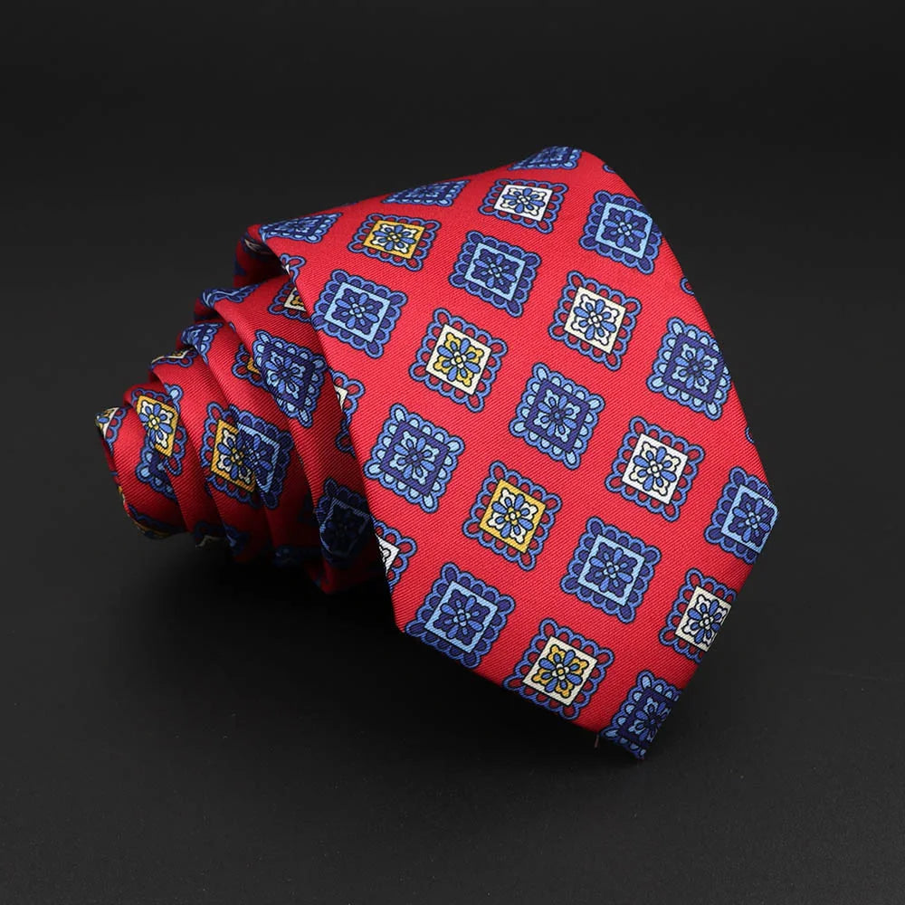 Novelty Men's Formal Ties 7cm Soft Silk Necktie