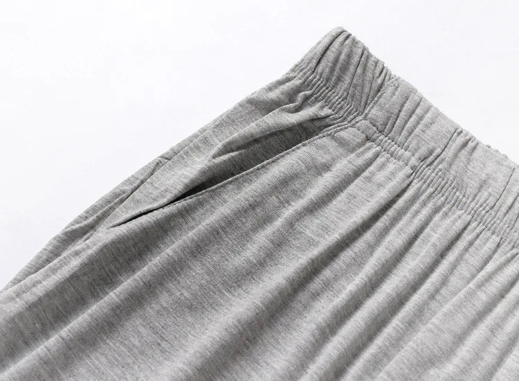 Summer Men Soft Sleeping Pajama Pants Spring Autumn 4XL
