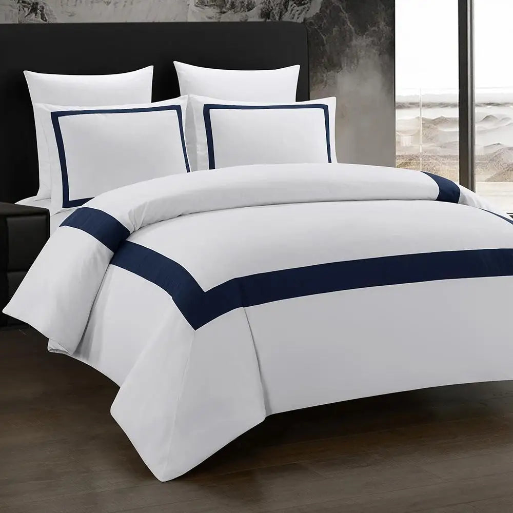 Luxury Geometric Stitching Duvet Cover Bedding Set