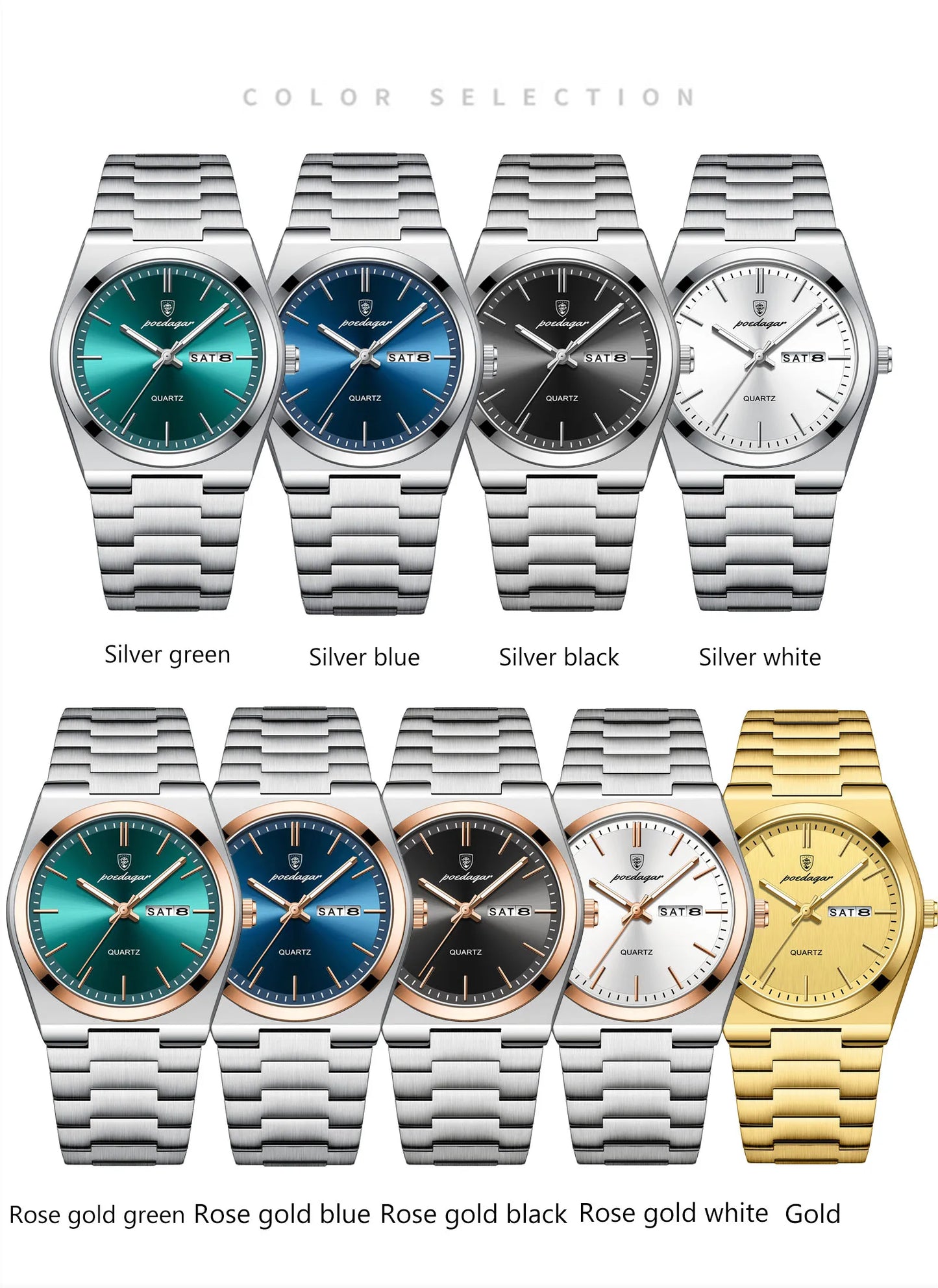 Luxury Wrist Watch Men Simple Quartz Dial Clock Charming Bracelet