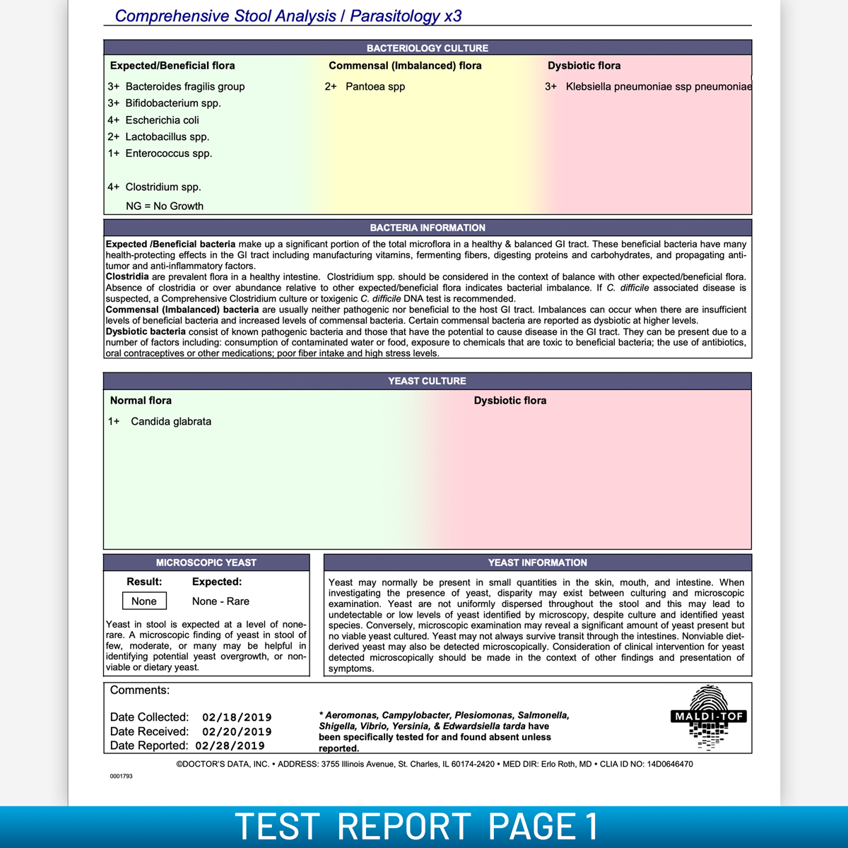 Complete Gut Bacteria & Parasite Test (Consult Not Included)