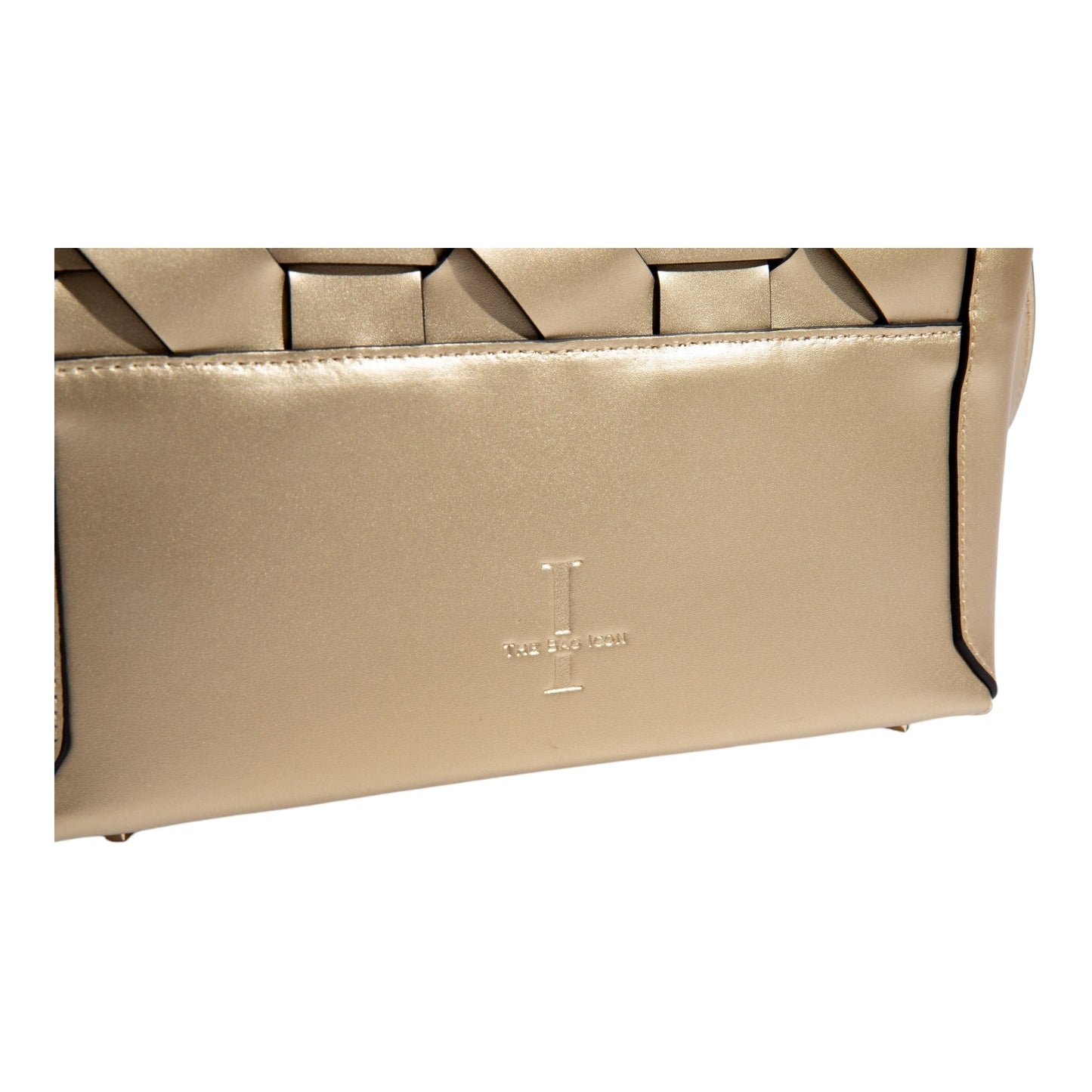 THE ZENOBIA WOVEN CLUTCH BAG