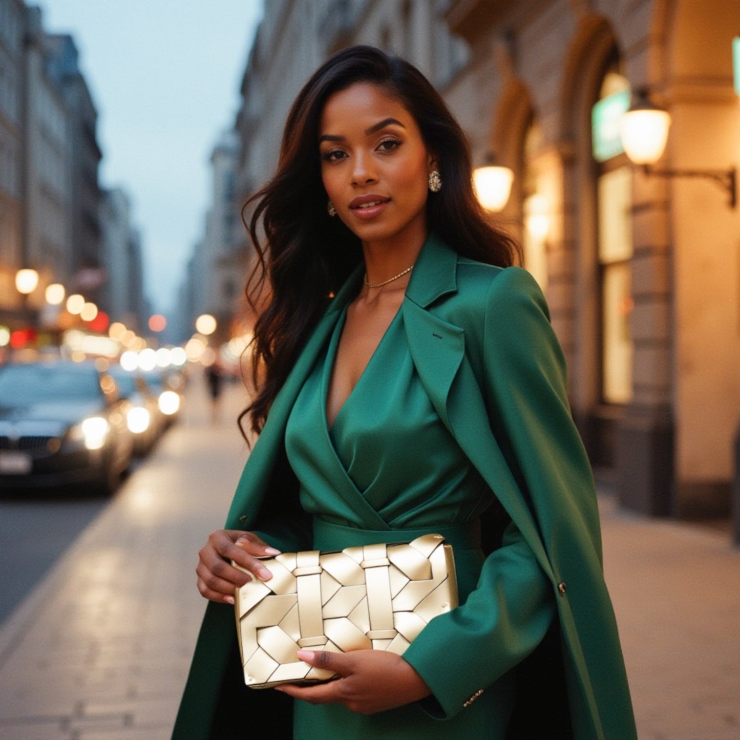THE ZENOBIA WOVEN CLUTCH BAG