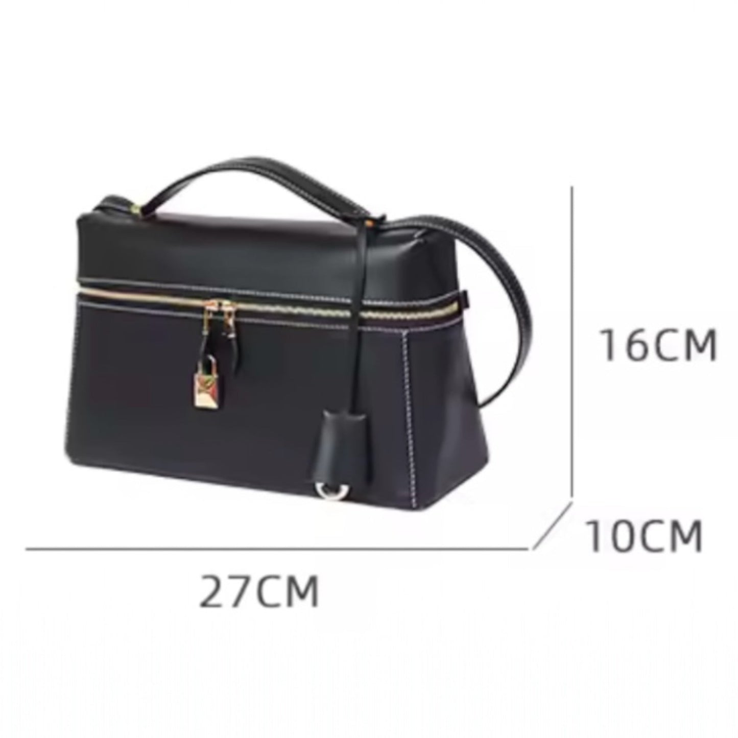 THE ZELMA LEATHER BAULETTO HANDBAG