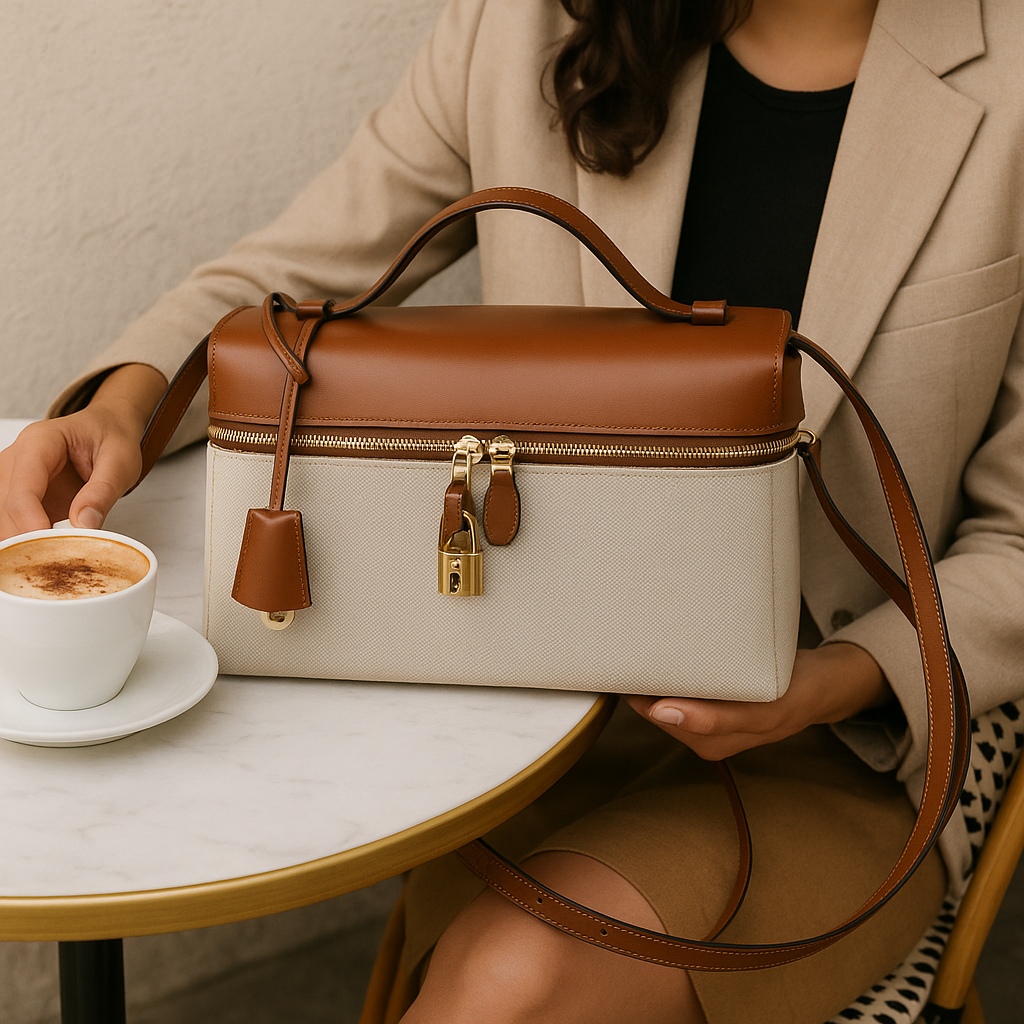 THE ZELMA LEATHER BAULETTO HANDBAG