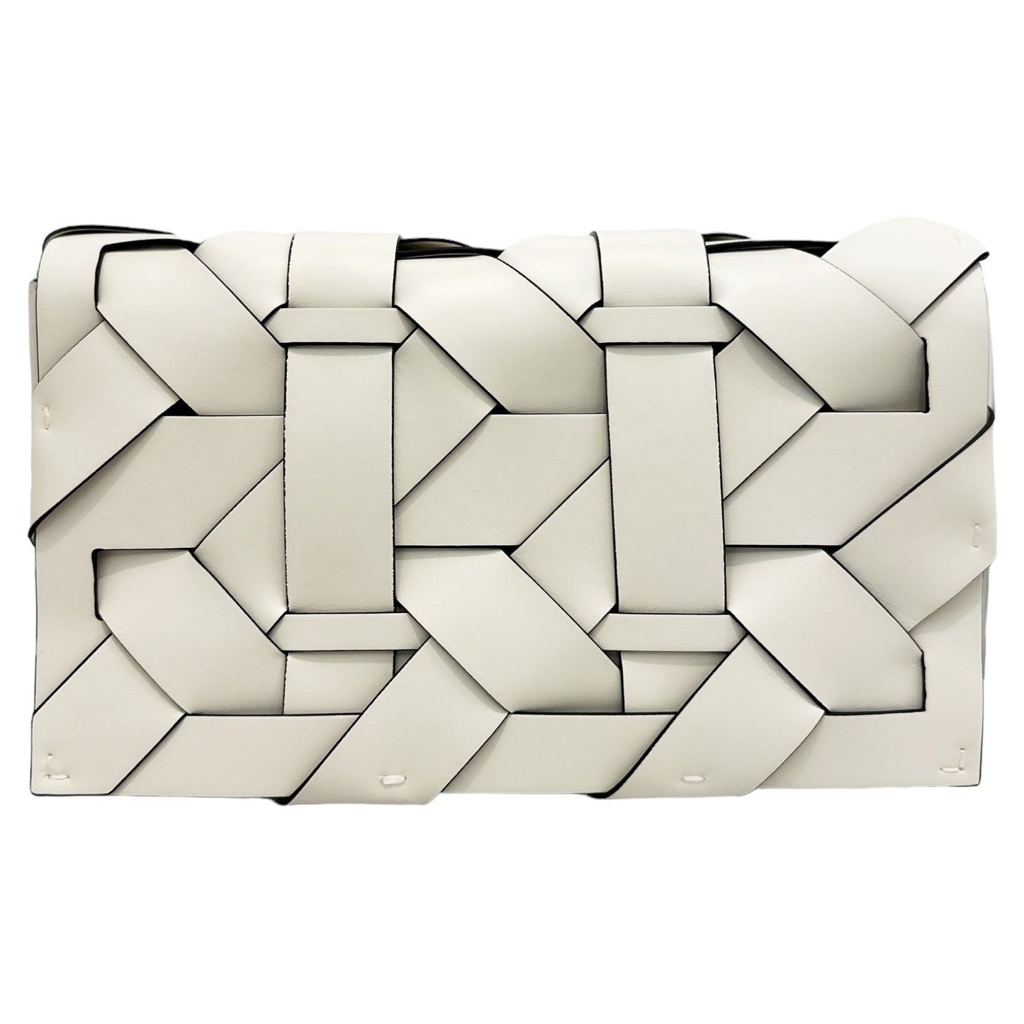THE ZENOBIA WOVEN CLUTCH BAG