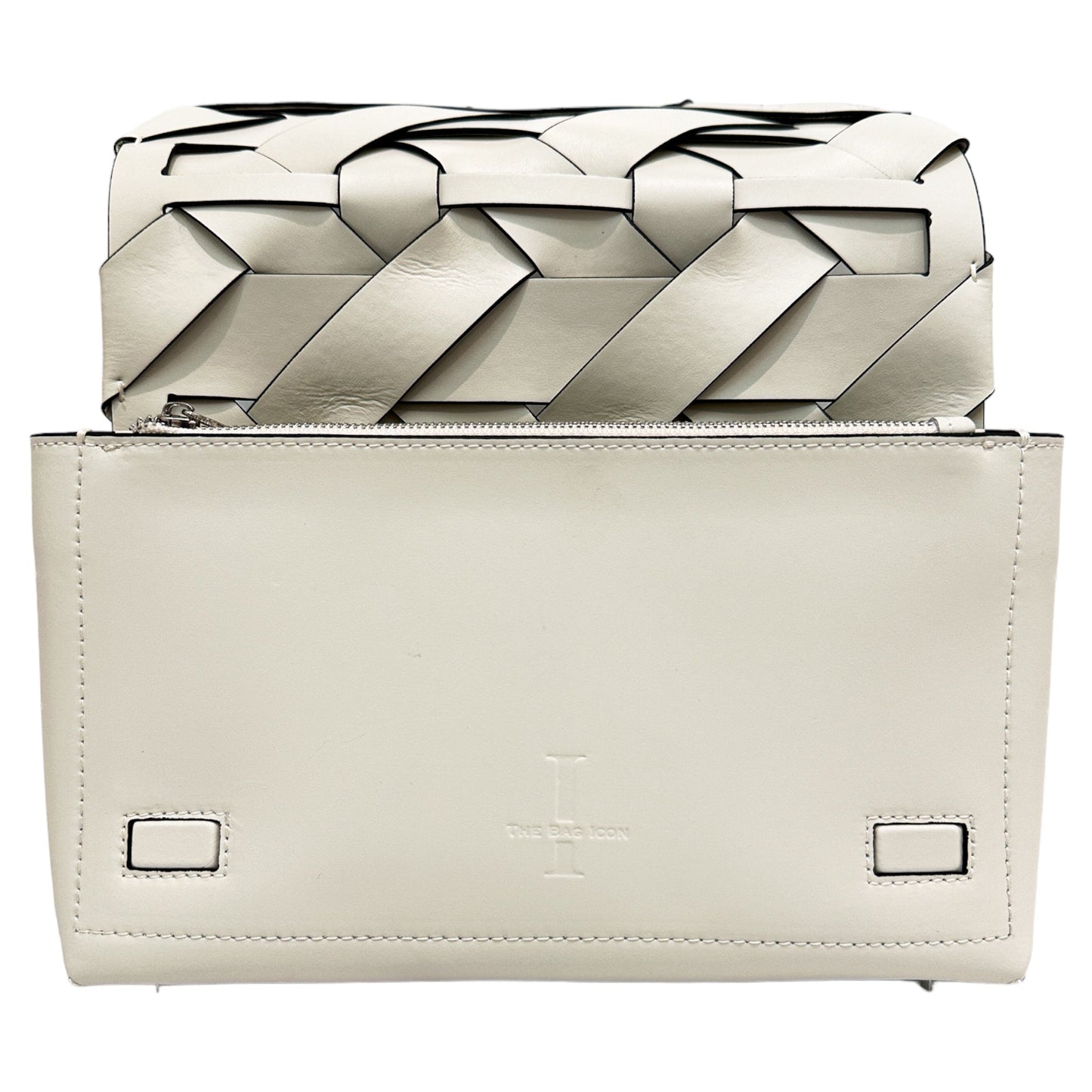 THE ZENOBIA WOVEN CLUTCH BAG