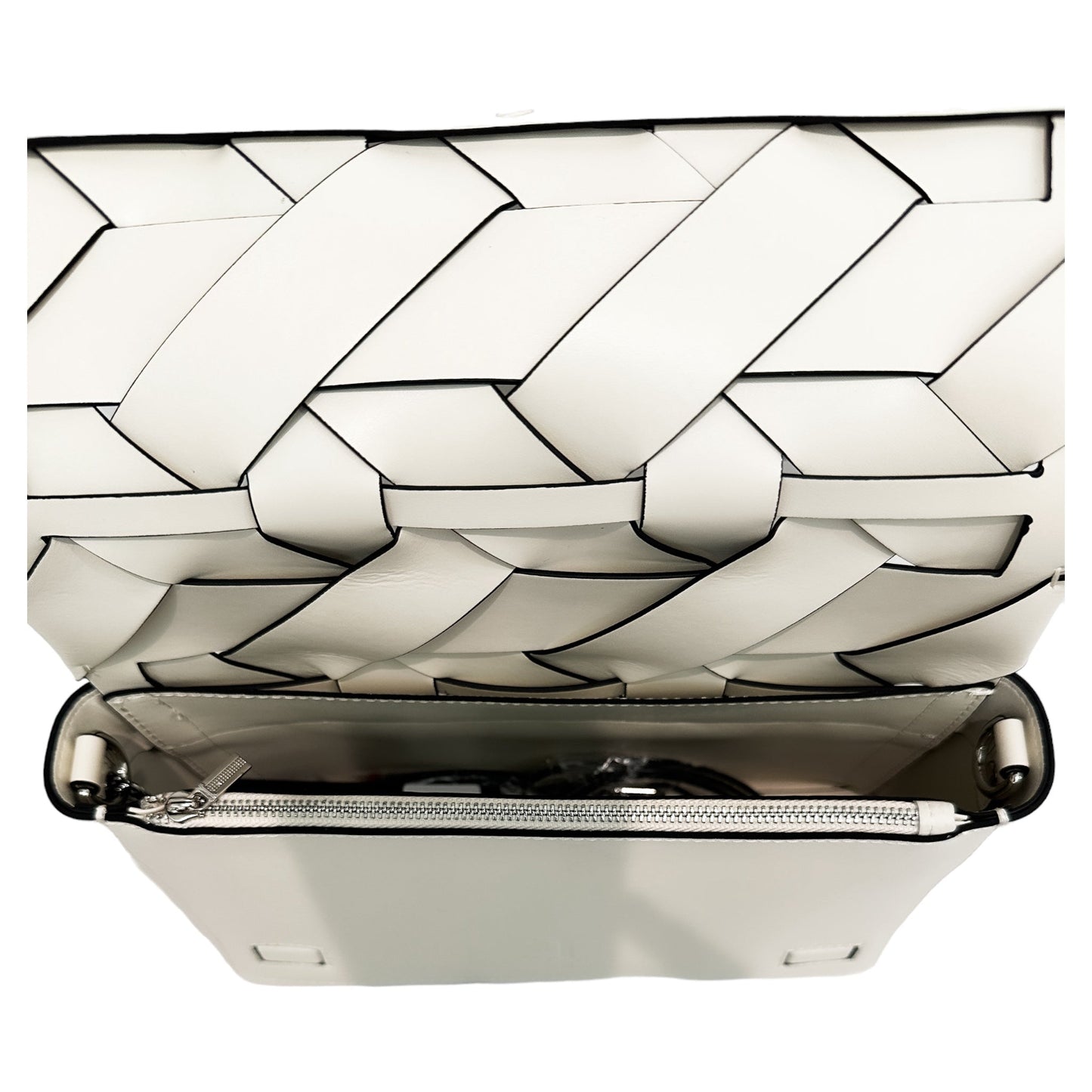 THE ZENOBIA WOVEN CLUTCH BAG
