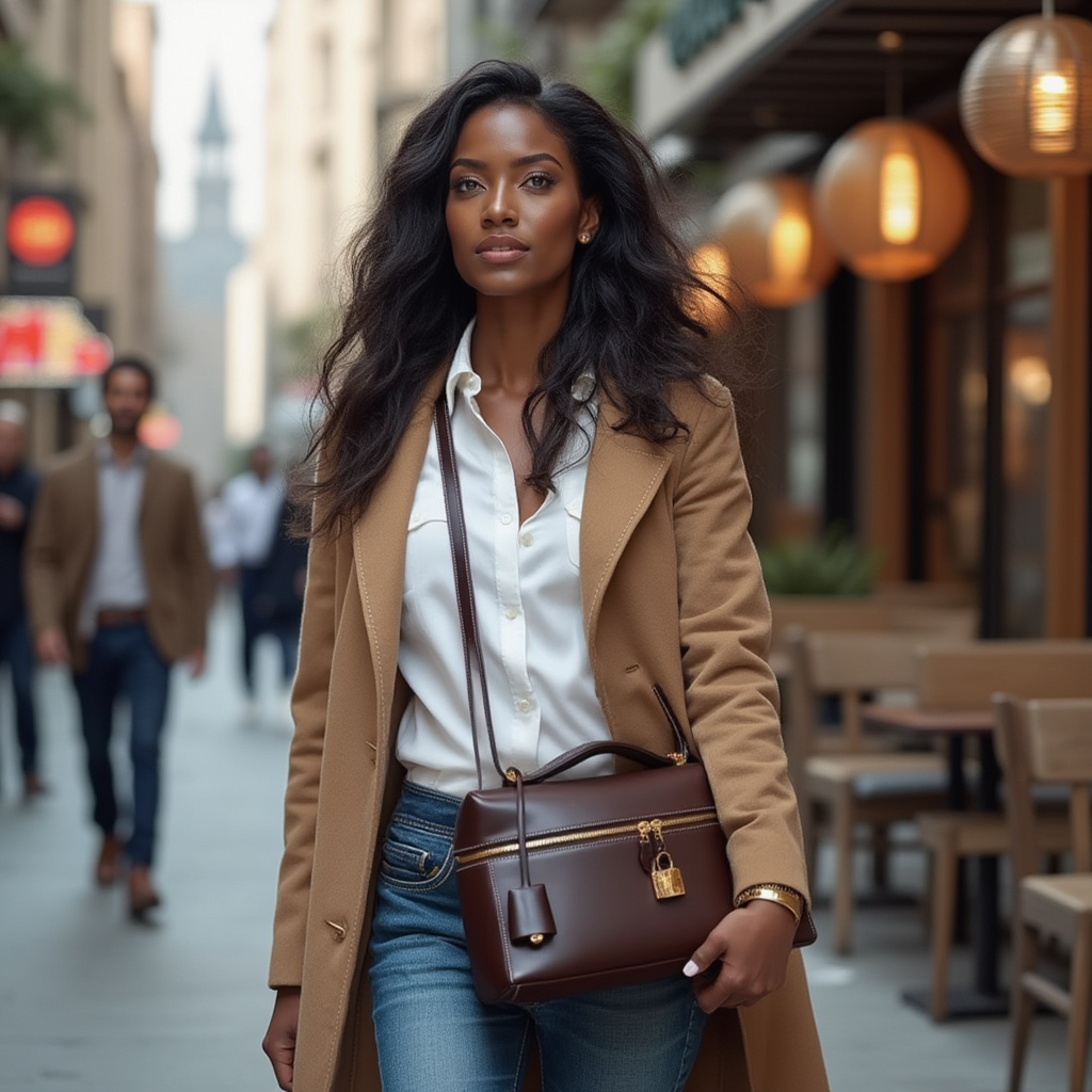 THE ZELMA LEATHER BAULETTO HANDBAG