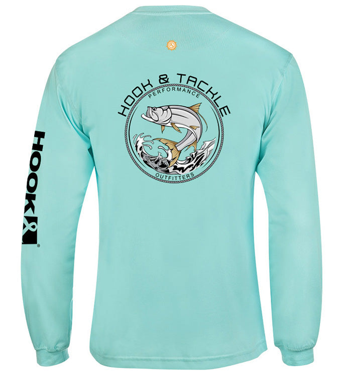 Men's Tarpon Leap Thrust L/S UV Solar Outdoor T-Shirt