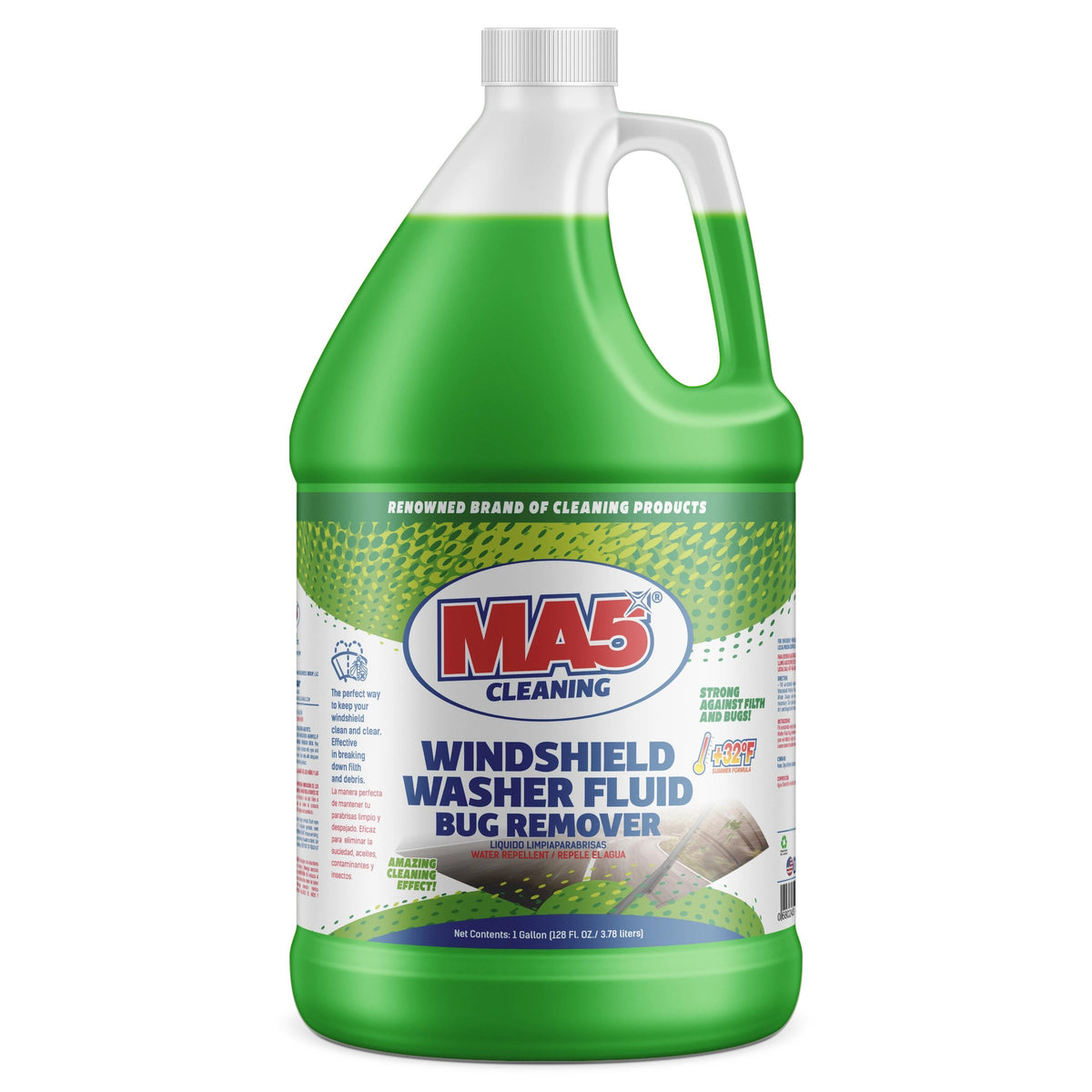 MA5X Bug Remover Windshield Washer Fluid with Water Repellent